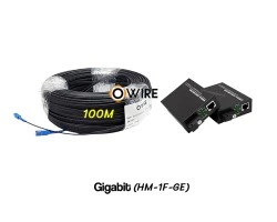 สายไฟเบอร์ออฟติก 1 Core 100 เมตร + Media BIDI 1G