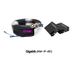 สายไฟเบอร์ออฟติก 1 Core 150 เมตร + Media BIDI 1G