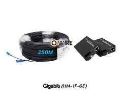สายไฟเบอร์ออฟติก 1 Core 250 เมตร + Media BIDI 1G