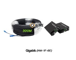 สายไฟเบอร์ออฟติก 1 Core 300 เมตร + Media BIDI 1G