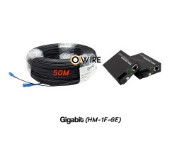 สายไฟเบอร์ออฟติก 1 Core 50 เมตร + Media BIDI 1G