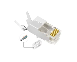 หัวแลน Cat7 FTP สำหรับสายแบบมีชีลด์ (คีมย้ำ)