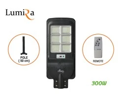 โคมไฟถนนโซล่าเซลล์ LUMIRA รุ่น LSC-024 300W