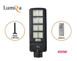 โคมไฟถนนโซล่าเซลล์ LUMIRA รุ่น LSC-024 400W