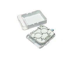 กล่องพักสายไฟเบอร์ออฟติก 2 Core Indoor (มีฝาปิด)