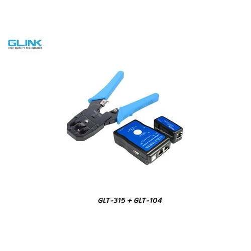 GLINK คีมย้ำหัวแลน GLT-315 + เครื่องมือทดสอบ GLT-104